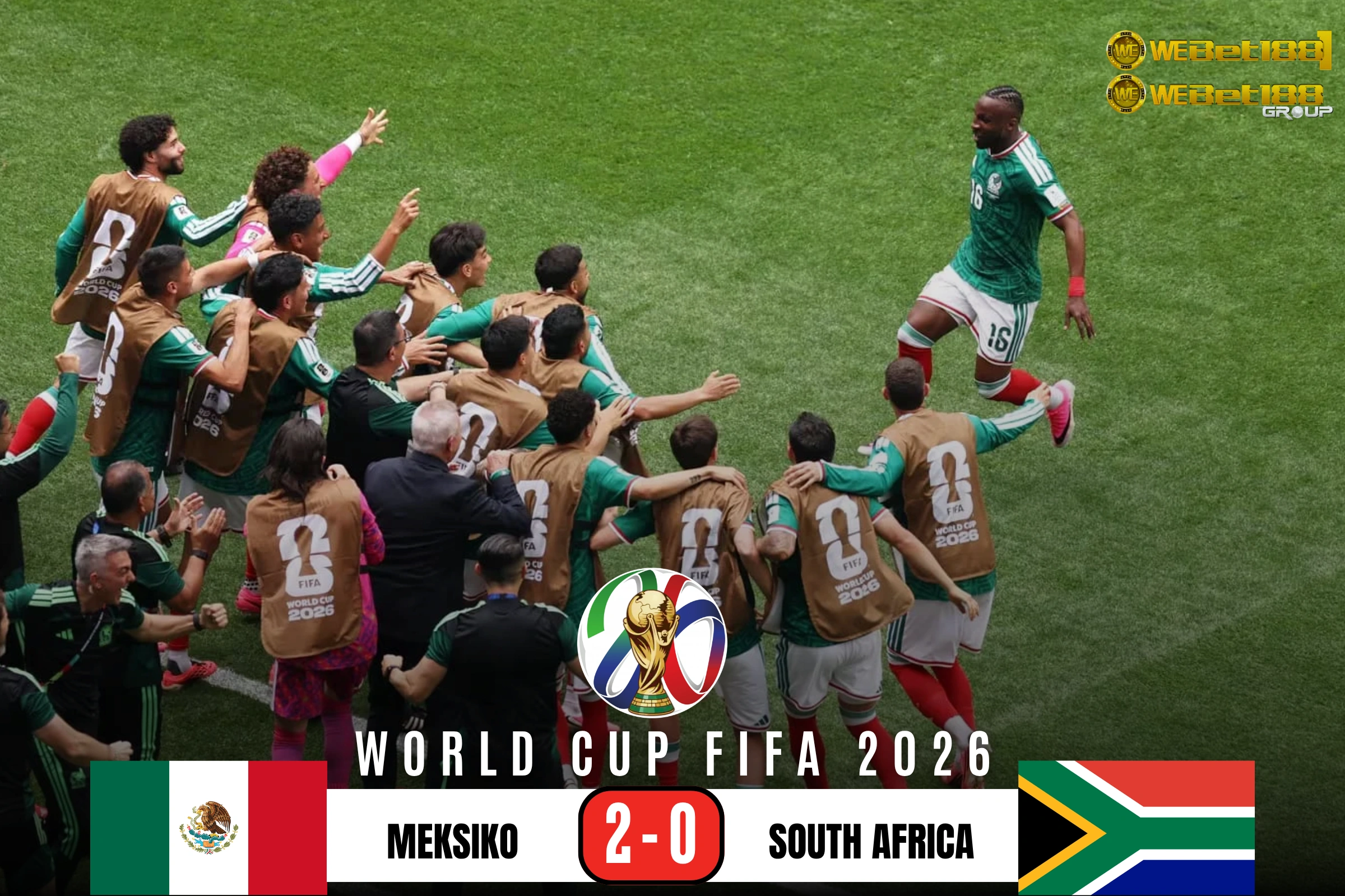 Piala Dunia 2026: Meksiko Menang 2-0 atas Afrika Selatan - Webet188.news